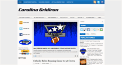 Desktop Screenshot of carolinagridiron.com